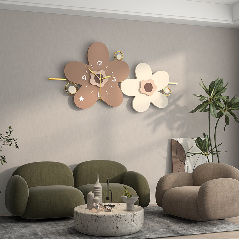 Clock hanging bell Living room 2022 New modern minimalist Home Fashion creative decoration Net Red Decorative Clock Hanging Wall-Taobao