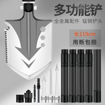 German outdoor multi-purpose sapper shovel military version of the original vehicle-mounted Chinese military shovel Manganese steel military digging shovel