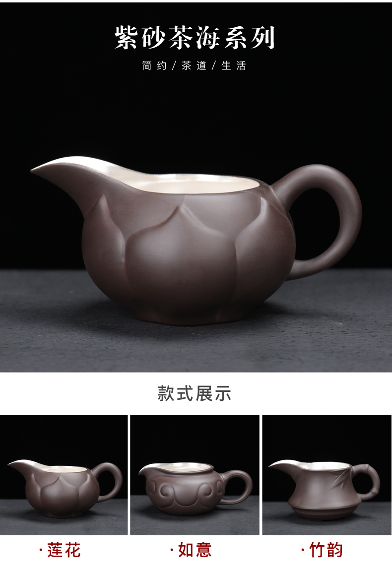 ZongTangYin cup 99 sterling silver cup violet arenaceous silver mine loader master cup kung fu tea cups of household ceramic masters cup