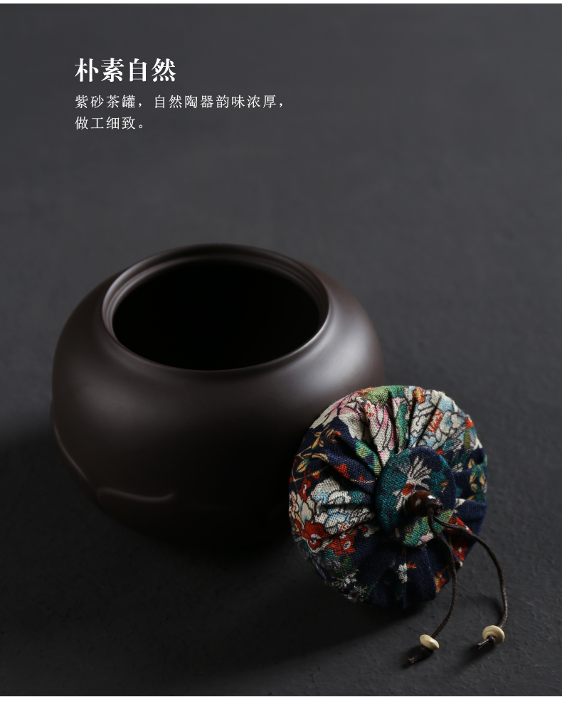 ZongTang violet arenaceous caddy fixings seal pot size box storage POTS ceramic tea pot to restore ancient ways