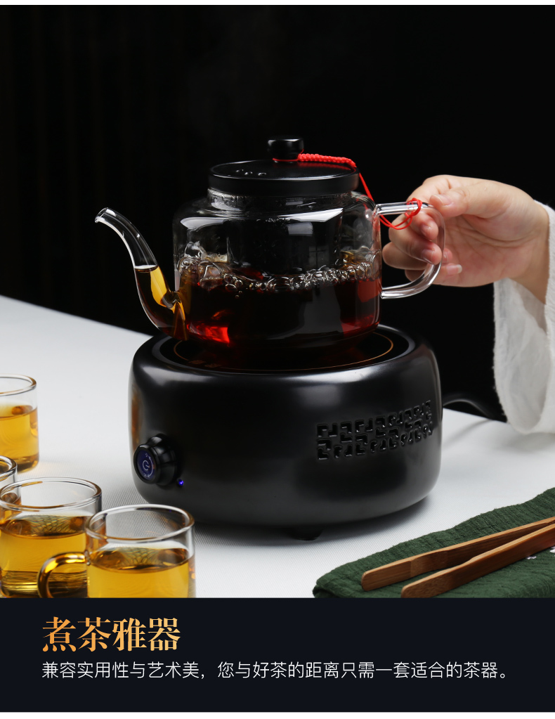 Boiling tea ware glass household electric teapot TaoLu boiled tea stove white tea tea steamer steam heat steam suits for the teapot