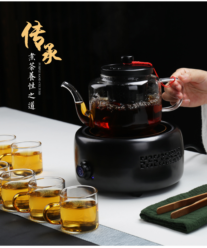 Boiling tea ware glass household electric teapot TaoLu boiled tea stove white tea tea steamer steam heat steam suits for the teapot