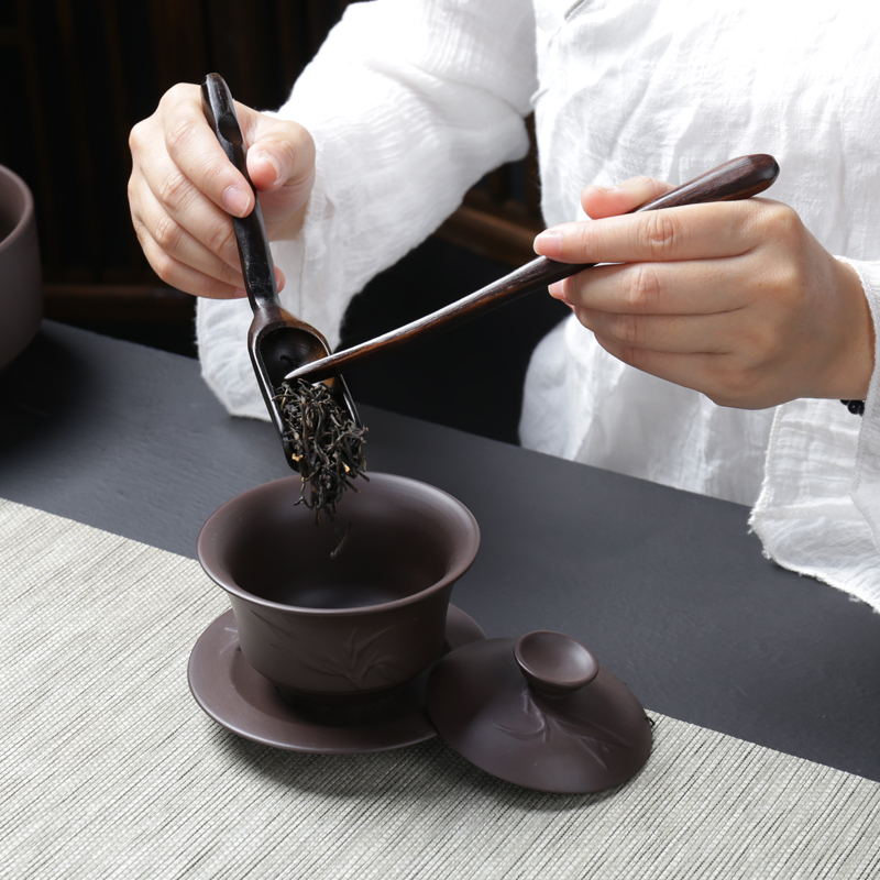 ZongTang violet arenaceous kung fu tea set yixing undressed ore it ceramic household tureen tea gift sets