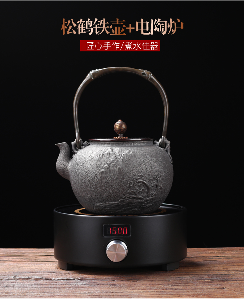 ZongTang iron pot of cast iron teapot tea kettle imitation in southern Japan boiling tea machine electricity TaoLu half a hand