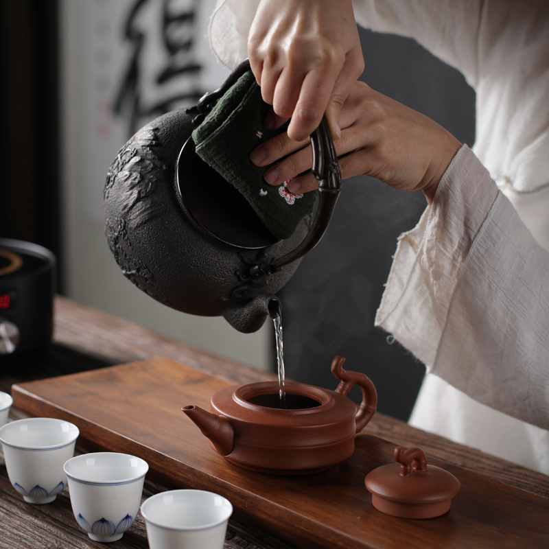 ZongTang iron pot of cast iron teapot tea kettle imitation in southern Japan boiling tea machine electricity TaoLu half a hand