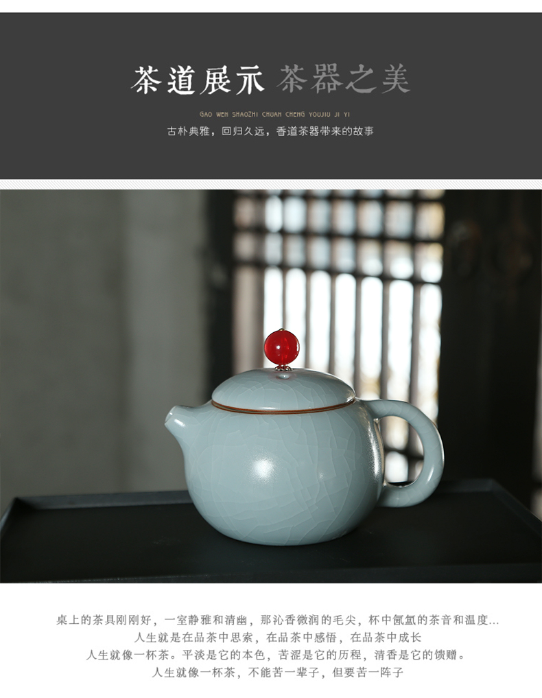 ZongTang to yet your up ceramic tea set little teapot bag mail on your porcelain kung fu tea tea teapot 's beauty