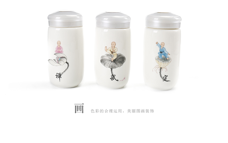 ZongTang portable gift ceramics with cup across indicates the tropical is suing accompanied cup lid cup men and women take water cup