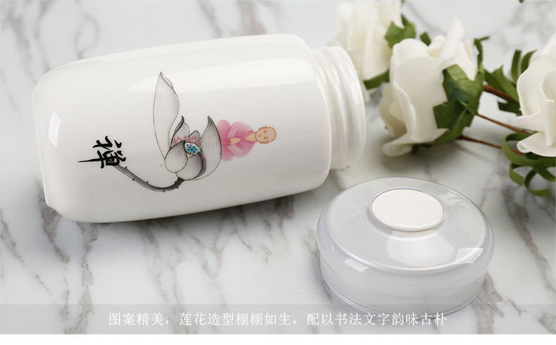 ZongTang portable gift ceramics with cup across indicates the tropical is suing accompanied cup lid cup men and women take water cup