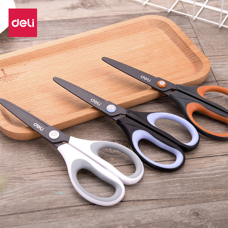 Powerful Scissors Teflon Scissors Student Stationery Alloy Stainless Steel Art Scissors Handmade Paper-cut Scissors