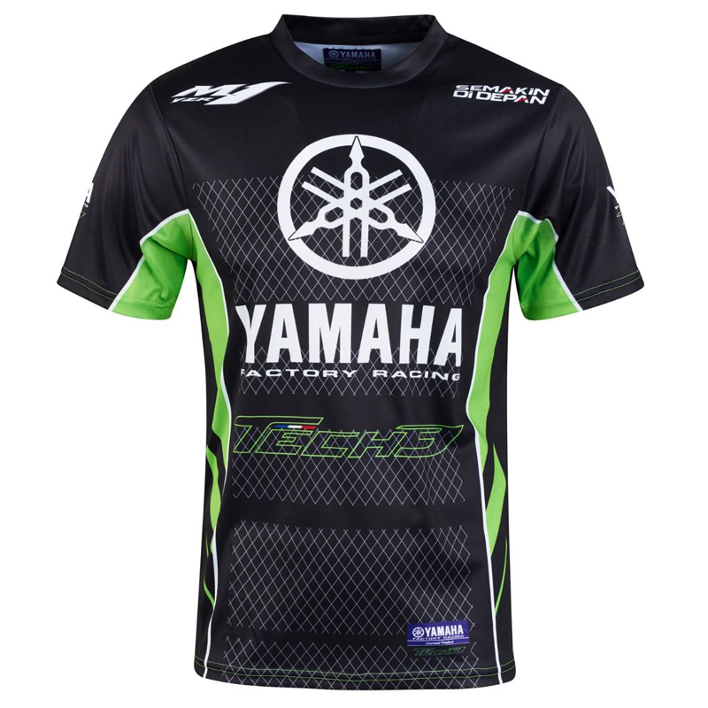2019 New Moto GP Fleet's off-road race car service YMH Black Green T-shirt riding locomotive clothes