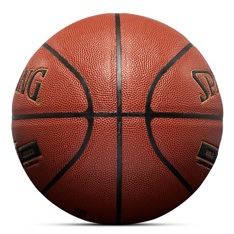 Spalding Golden Tf Classic Series Basketball, Indoor and Outdoor Cement Court Compatible, Size 7, Professional Elite Competition Use