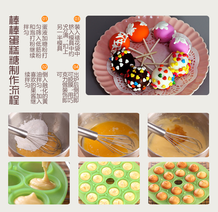 Chocolate Lollipop Khuôn Crystal Candy Sugar Art Jelly Epoxy Hướng dẫn DIY Bánh trang trí Khuôn Cartoon các loại khuôn làm bánh