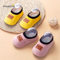 Floor socks children indoor non-slip plus velvet warm cute soft bottom Baby Baby Baby plush toddler floor shoes