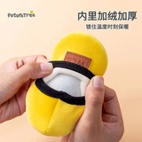 Детские нескользящие флисовые удерживающие тепло милые кроссовки для раннего возраста, мягкая подошва