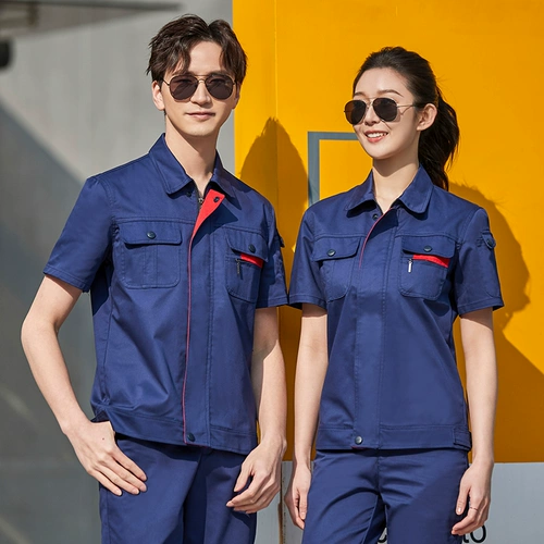 Летняя синяя униформа медсестры для работы, летняя одежда, рабочая одежда, короткий рукав