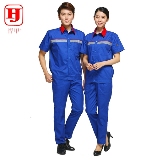 Летний антистатический комплект для работы, летняя одежда, короткий рукав