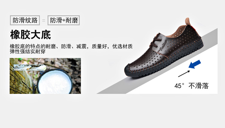Giày nam mùa hè giày thường nam xu hướng kinh doanh mới với da Giày đế mềm cho nam sneaker nam