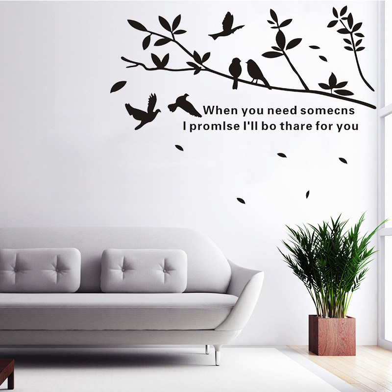 Bedroom bedhead wall decoration wall living room background wall decal wall decal