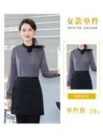 С длинным рукавом - серого одиночного топа (женщины)