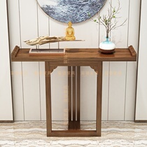 New Chinese solid wood porch table against the wall