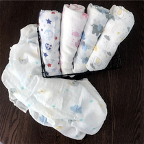 Summer double-layer bamboo fiber bath towel ultra-thin baby gauze towel hug quilt by baby blanket wrap towel air-conditioning blanket