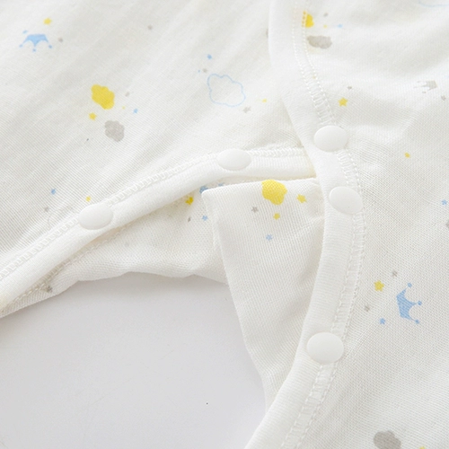 Детский марлевый хлопковый тонкий комбинезон для новорожденных, лонгслив, боди, 0-6 мес.