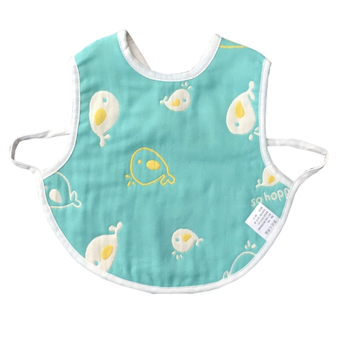 Детский марлевый бандаж пупочный, нагрудник, слюнявчик, фартук, жилет без рукавов для еды, с карманом