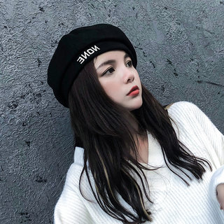 Hong Kong Bng Black Beret Women's Hat Octagonal Autumn and Winter Style 2025 New Large Head Circumference Small Head Circumference Painter's Hat