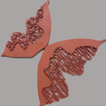 Factory made solid wood hanging paintings hotel entrance mural living room bedroom sofa background wall modern wooden relief