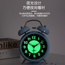 Student alarm clock 2020 new boy bedroom mechanical clockwork vintage clock small desktop luminous charging alarm