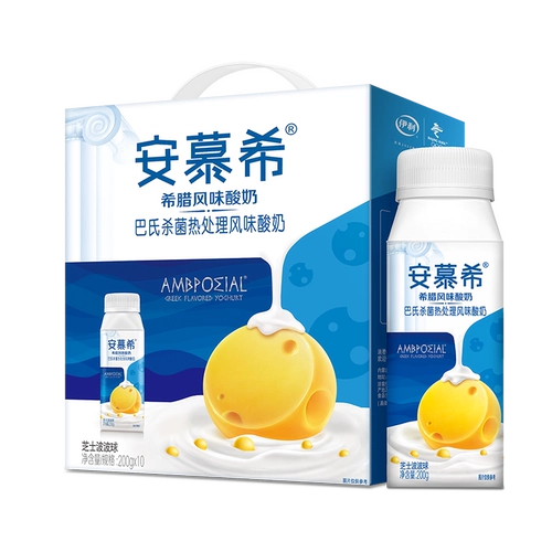 Yilian Muji Yellow Peach Oatberry Клубничная овсяная камера содержит фруктовый зерно йогурт 200 г*10 бутылок