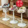 Lift bar chair Simple bar chair Cashier high stool European bar stool Front desk bar chair Round backrest stool