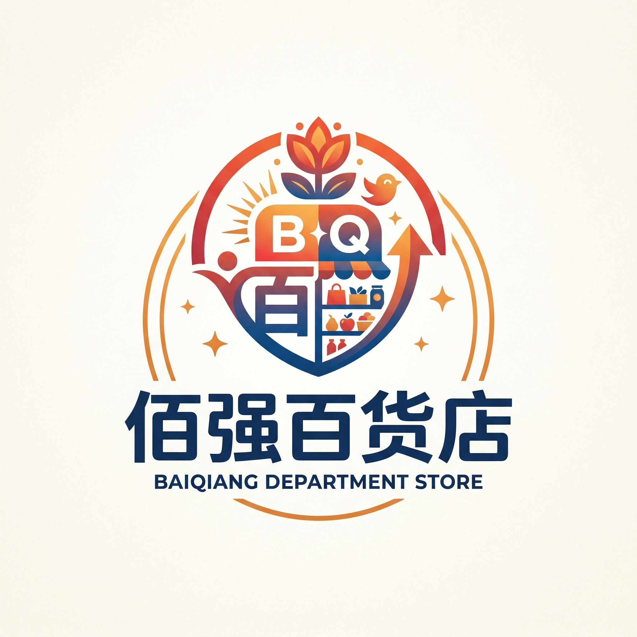 深圳市佰强百货店的LOGO
