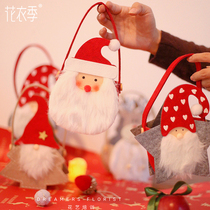 Christmas Pingan fruit carrying cloth bag felt tote bag box Christmas scene decoration gift bag holiday gift bag