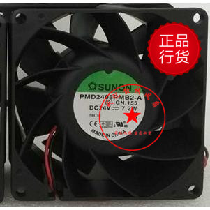 Original fit SUNON fan PMD2408PMB2-A 8CM 8038 24V 7 24V 2W frequency converter fan