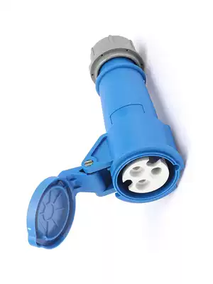 Waterproof industrial connector 16A three-phase four-core five-hole 380V32A coupler mobile male and female docking plug