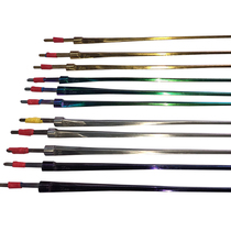 High-end straight handle electric foil bar epee bar competition certified fencing equipment stainless silver color gold blue