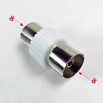 Bamboo F-head adapter female to female TV plug cable television bamboo F-head male connector RF female bamboo joint