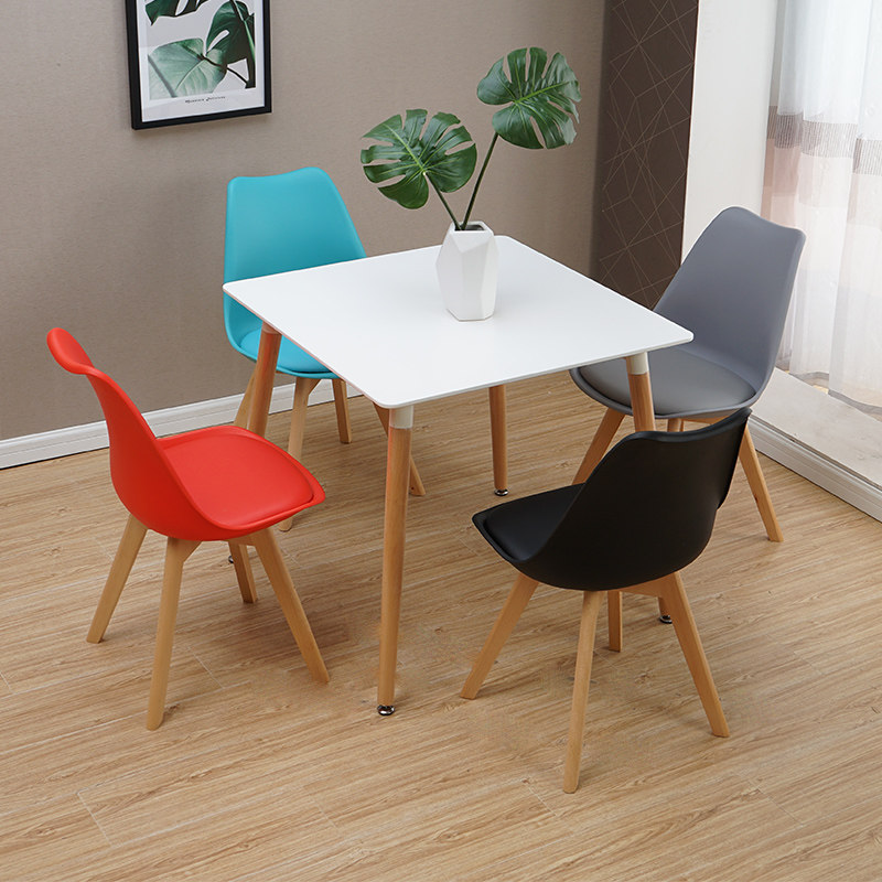 Simple Solid Wood Ims Cross Leg Chair Brief Modern Office Chair Nordic Casual Home Dining Chair Computer Table And Chairs