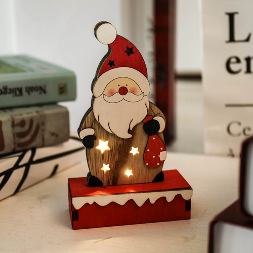 Рождественские украшения рождественские легкие настольные настольные декоративные ветераны снеговик