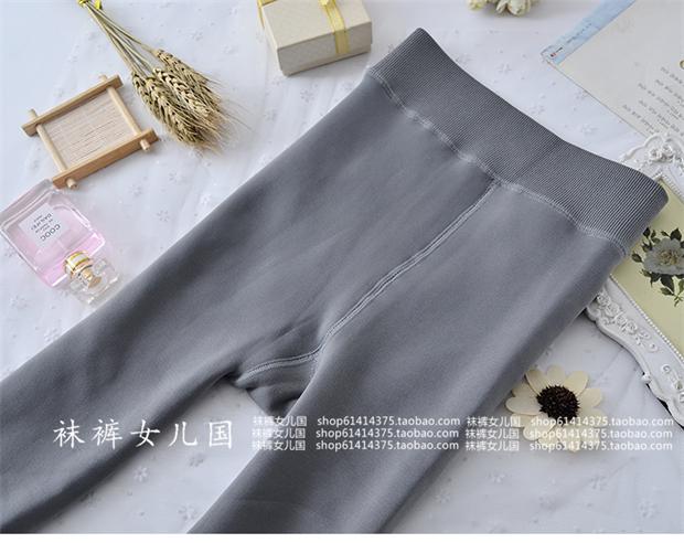 Nhật Bản mùa thu và mùa đông dày cộng với quần nhung màu xám nhạt ấm khói màu xám vớ lụa màu xám phụ nữ là tất mỏng bước chân - Vớ vớ nữ 
