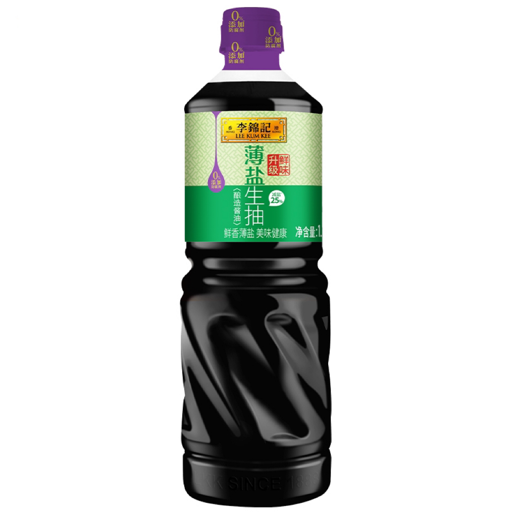 【淘宝百亿补贴官方直播】李锦记薄盐生抽1.19KG*1瓶酿造酱油