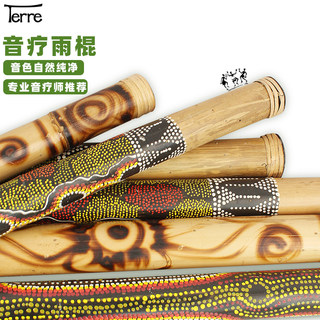 Palo de lluvia alemán terre importado de alemania, instrumento de terapia de onomatopeya de nicho, palo de lluvia de bambú, sonda de lluvia, tubo de lluvia