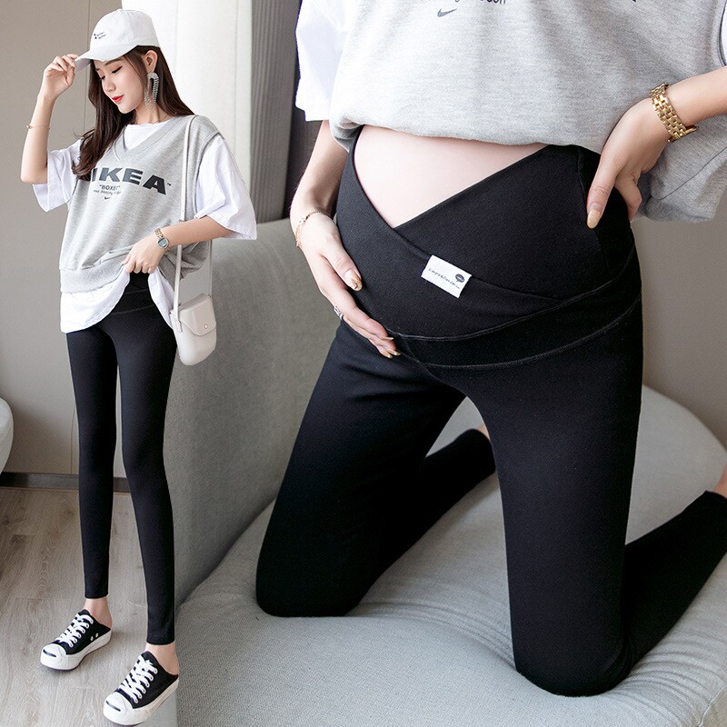 Pregnant women's spring clothing Abdominal Casual Pants Pants Inner pants Spring and autumn outwear Smoke Tubes Pants Trousers Long Pants Large Size Fashion Gestation Early