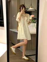 Pregnant Woman Summer Clothing Dolls Collar Dress Dress Skirt Summer Thin style Fashion Blouse Great Code Style Temperament summer Chauma