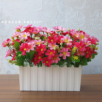 Living room simulation flower pot plastic fence flower arrangement decoration Home table decoration fake flowers and plants ornaments