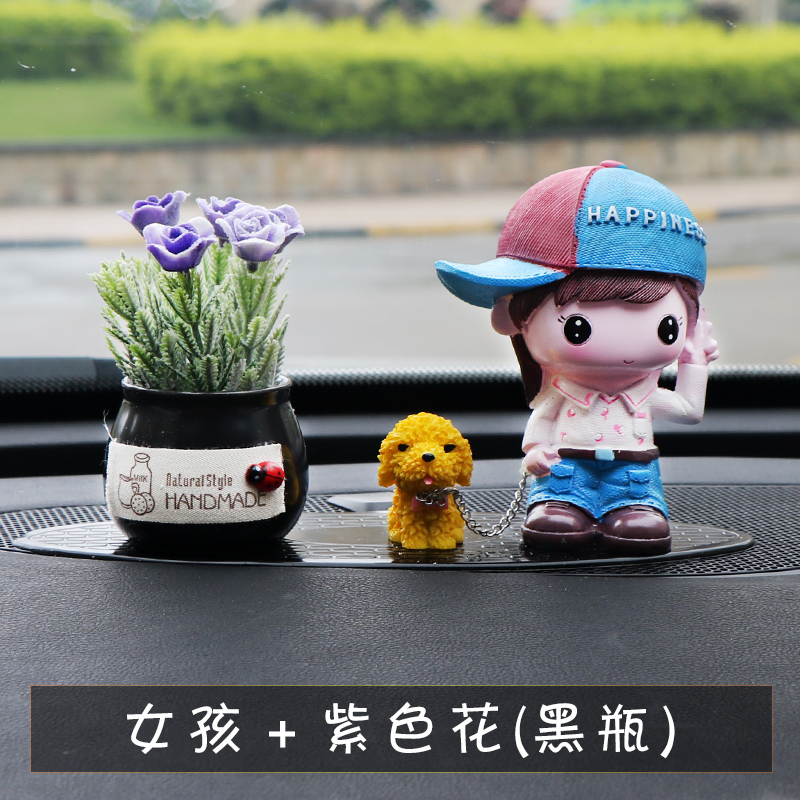 Đồ trang trí xe dễ thương chó lắc chó trang trí xe búp bê phim hoạt hình cao cấp cung cấp trang trí phụ kiện xe sáng tạo trang trí taplo xe hơi