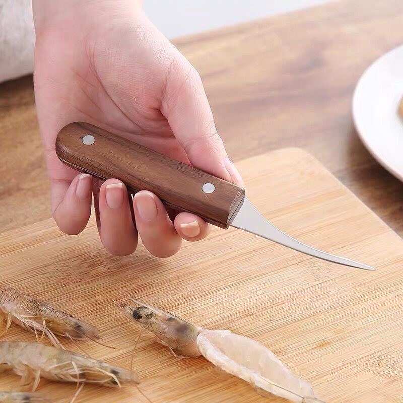 Shrimp opening tool to cut shrimp shrimp back shrimp stainless steel lobster seafood knife to shrimp bowel knife