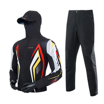 New fishing sunscreen suit mens summer ventilation and breathable quick-drying outdoor competitive fishing suit