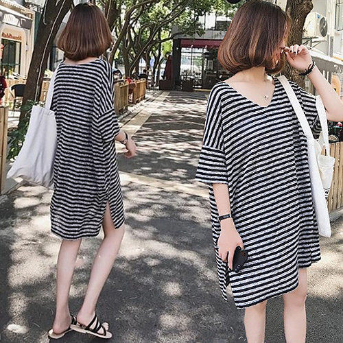 Breast-feeding for summer clothes spicy moms thin out short sleeves T-shirt postpartum breast-feeding pyjamas 200 catty blouses